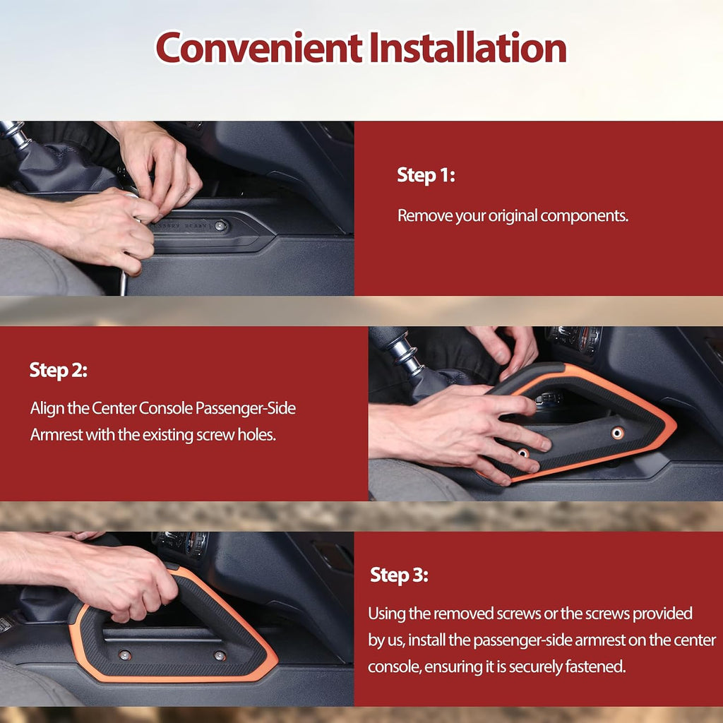 Updated Center Console Grab Handle(OEM) Compatible with Ford Bronco 2021-2025, Center Console Dash Grab Handle Replace M2DZ-78112C79-BM, M2DZ-78112C79-BF, M2DZ-78112C79-BH etc