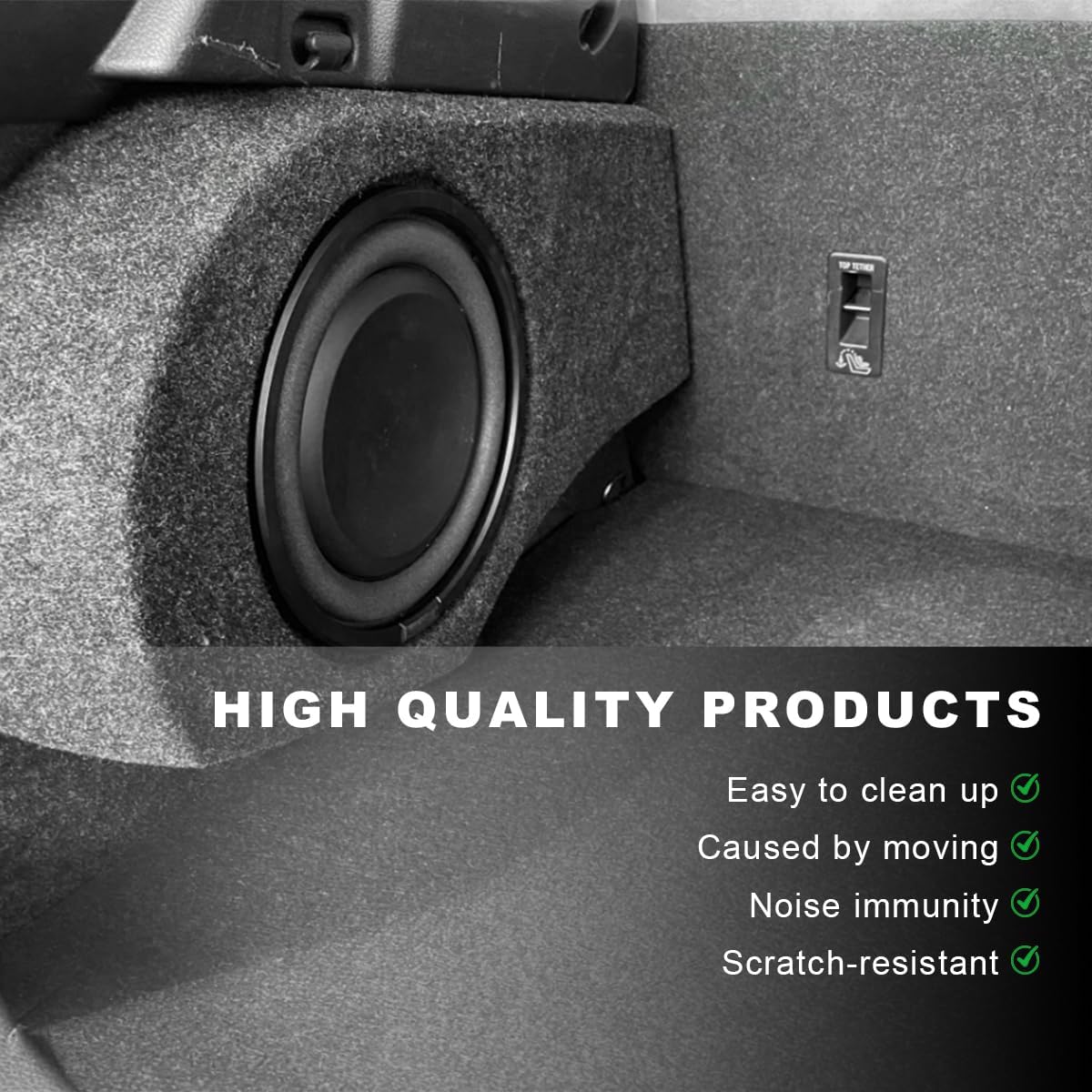 78"×26" Underfelt Carpet for Speaker, Wear Resistant Craft Felt Fabric Roll Car Trim Carpeting Cover, Multipurpose Subwoofer Speaker Liner Replacement for Car Truck SUV