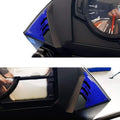 Resin Bike Motorcycle 3D Stickers Compatible with Suzuki V-Strom 650 XT ABS 2020-2021 Black-Blue. Dashboard Protector from Bumps and Scratches. Motorcycle Resin Stickers - Made in Italy