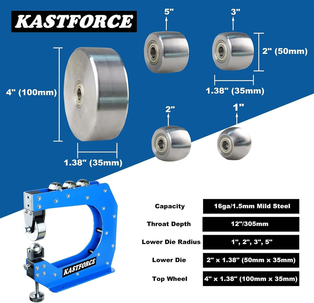 KF5018 Professional Benchtop English Wheel 12" 305mm