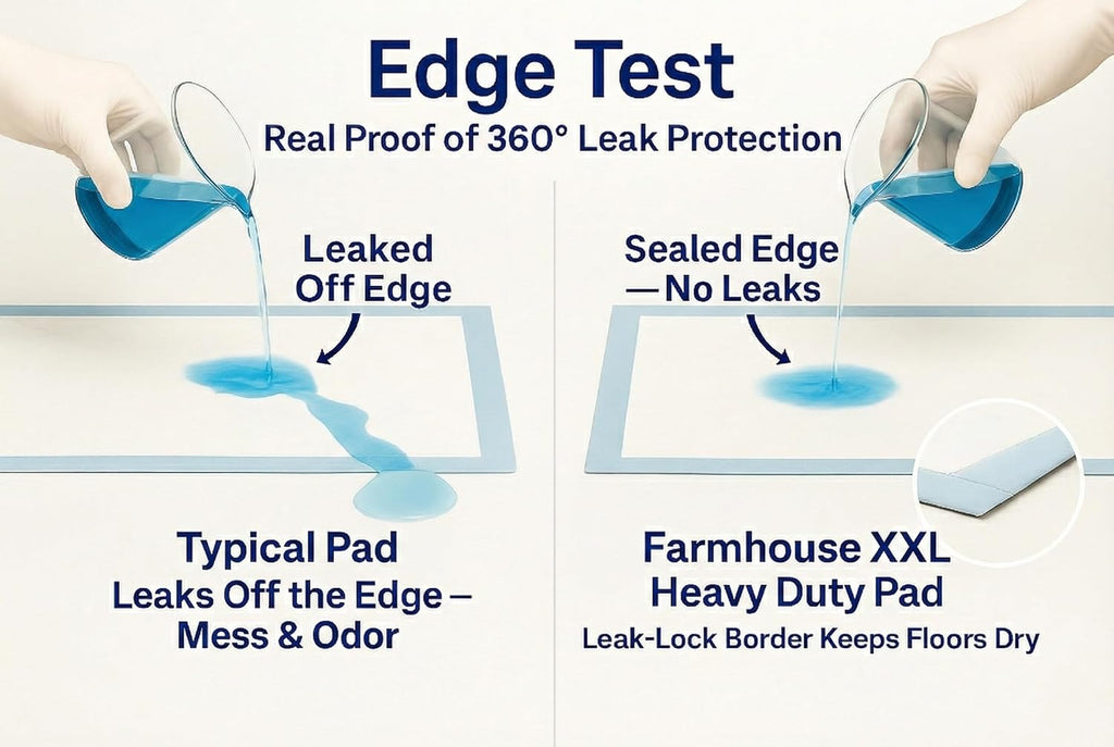 pee pads for dogs extra large 37x54 xxxl shown in use