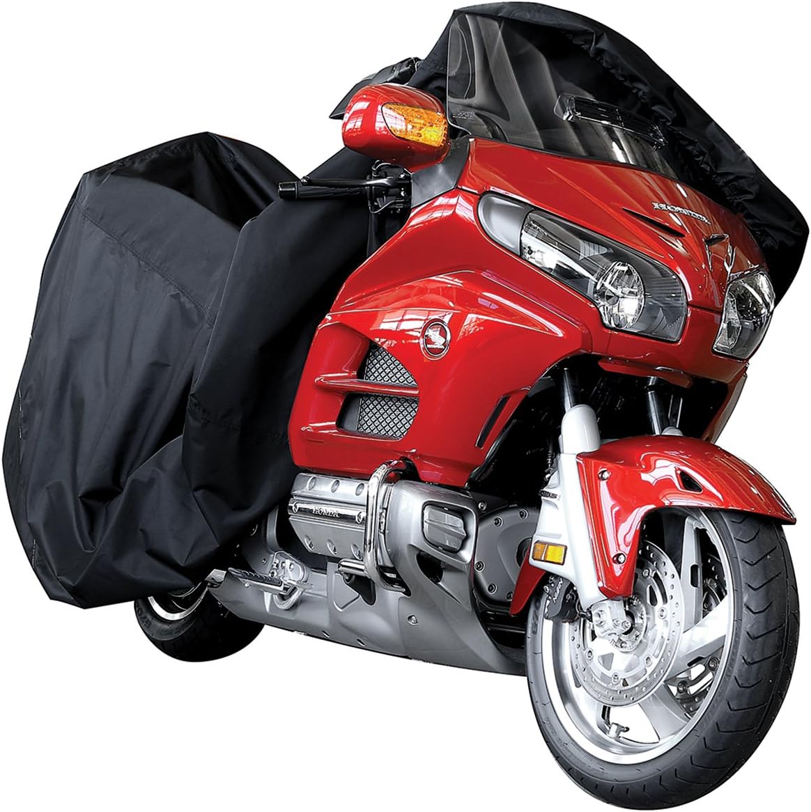Nelson Rigg USA Defender Extreme Motorcycle Cover; Waterproof; Outdoor All Weather; Fade Resistant; Ventilated; Reflective; Lock Grommets; Storage Bag (XX-Large)