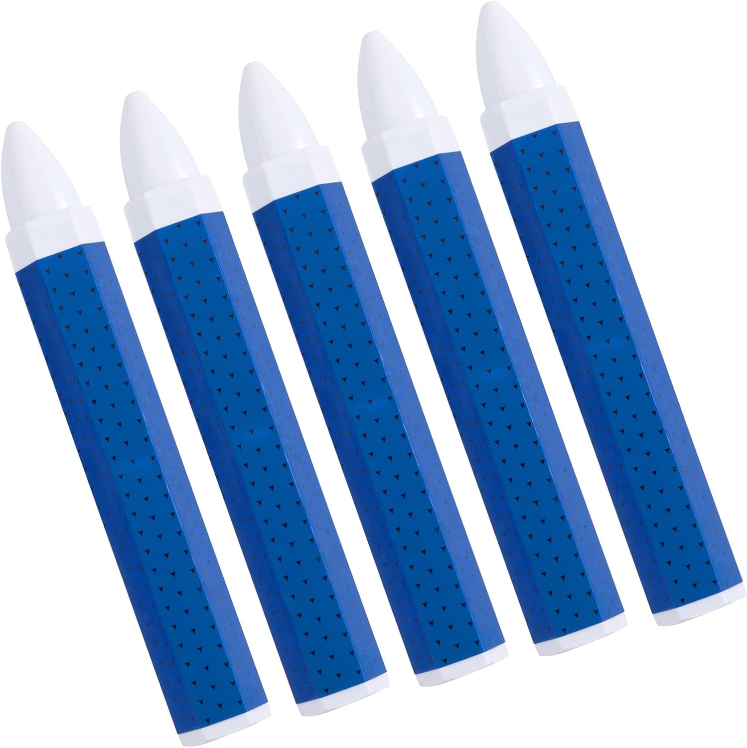 5pcs White Tire Marking Crayons, Tire Marker Chalk Industrial Wax Crayon Sticks for Rubber, Waterproof Lumber Crayon for Construction Wood Metal Stone