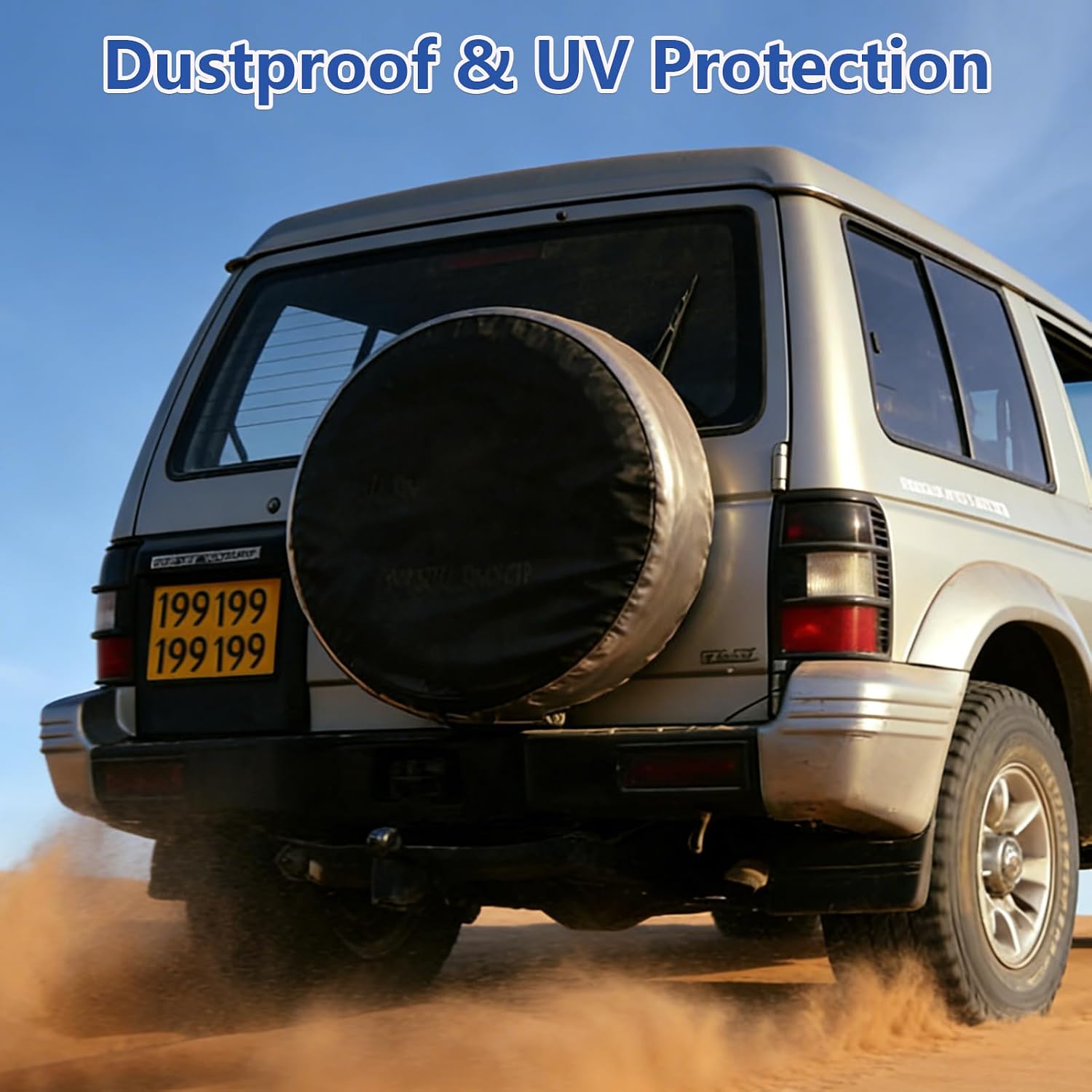 Spare Tire Cover,Waterproof Dust-Proof PVC Leather Tire Covers for Car,Truck,RV,SUV,Camper Trailer Universal,Tough Tire Wheel Soft Cover, Black(for Overall Wheel Diameter 27-29 inch)