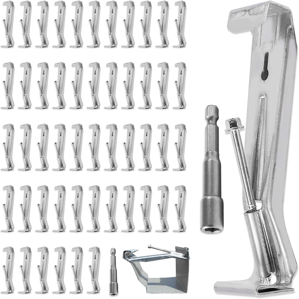 hidden gutter hangers 5 inch k style, main product view