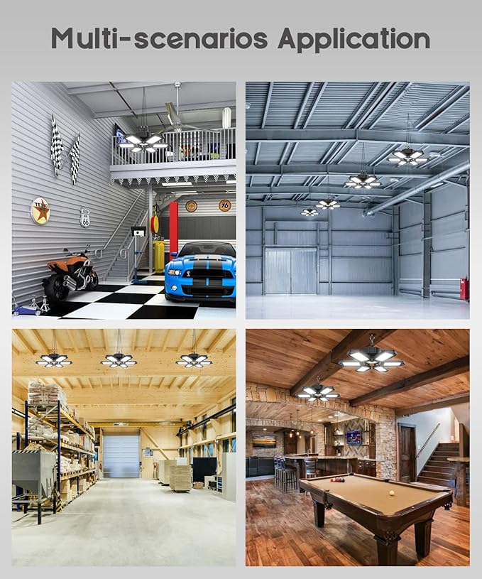 SEOBIOG LED Garage Lights - Image 8