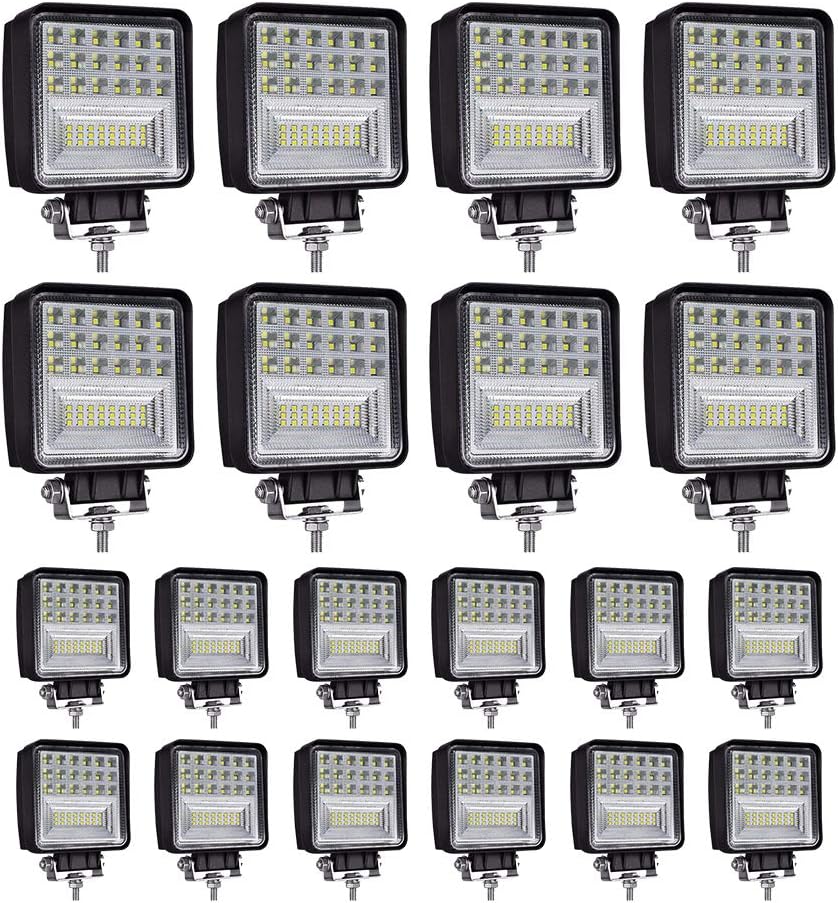 winbang led light pods, 4 inch 126w square, main product view