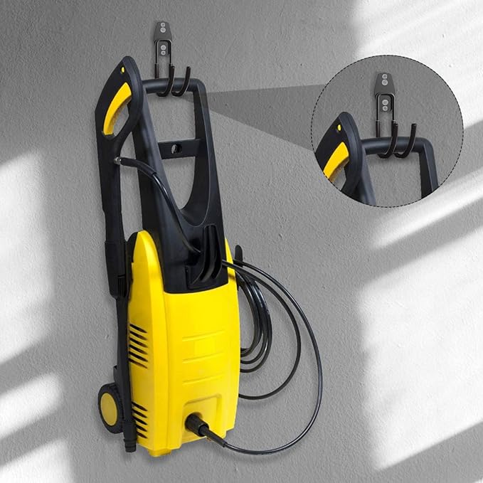 3-H Garden Hose Holder Wall Mount 2 Pack, Solid Steel Hose Hanger, Garden Tools - Image 5