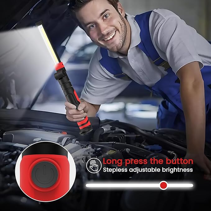 Rechargeable Work Light 2500mAh Magnetic LED Work Light Flashlight Mechanic - Image 4