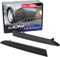 iJDMTOY Black Smoked Lens Rear Bumper Reflector Lenses Compatible With 2016-up Chevrolet Camaro, OE-Spec LH RH Assembly