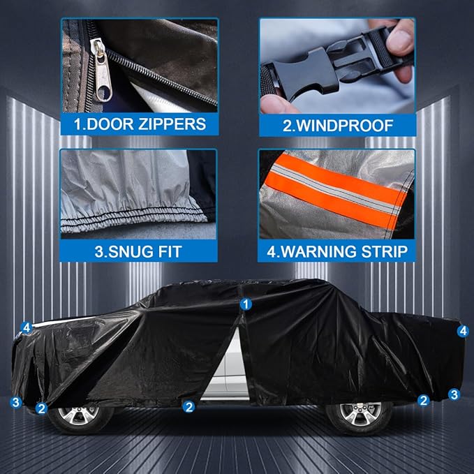 Toyota Tundra Truck Cover Custom Fit 1999-2021 Double Cab/CrewMax Cab SB - Image 3