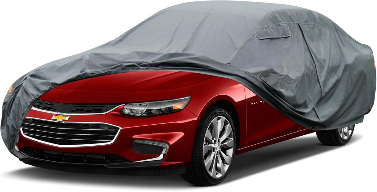 16 Layers Car Cover Waterproof All Weather, Heavy Duty Full Exterior Cover