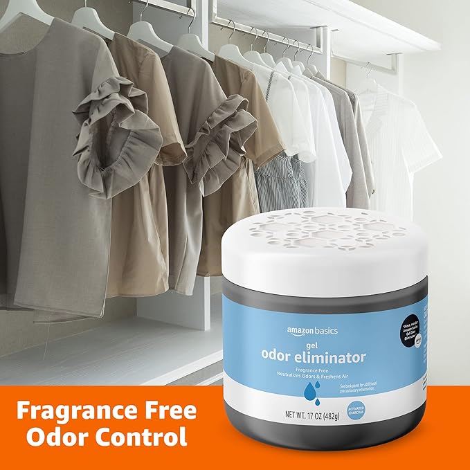 Amazon Basics Gel Odor Eliminator, Activated Charcoal, Fragrance Free, 17 Oz - Image 4