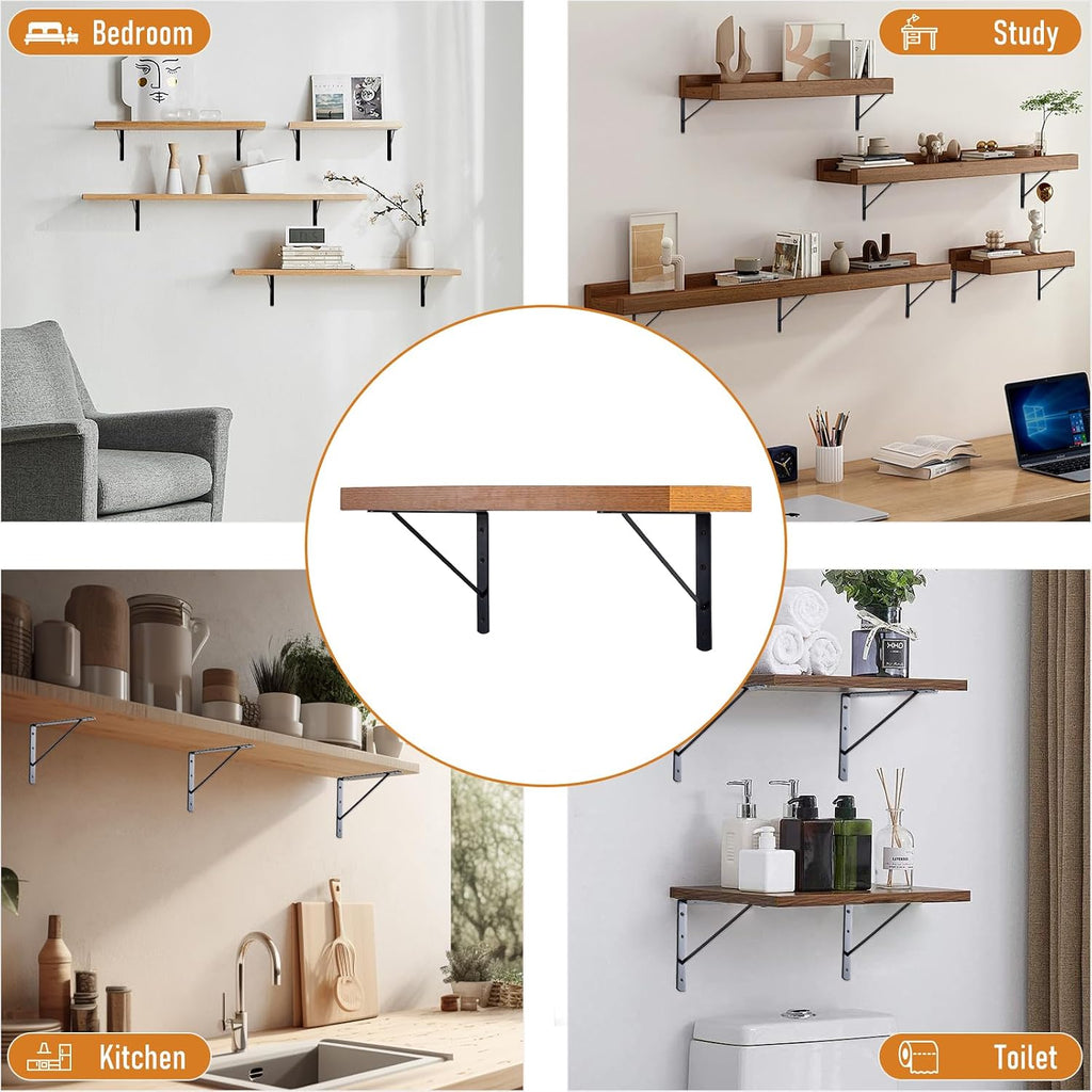 home master hardware wall shelf brackets, 10x8 inch showing dimensions
