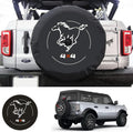 Galloper 4X4 for 2021-2026 Ford Bronco Spare Tire Cover with Backup Camera Hole, Wheel Cover Protector, L-XL-XXL fit Base, Big Bend, Black Diamond, Outer Banks 2/4 Doors (L: 265/50R20, 255/70R17)