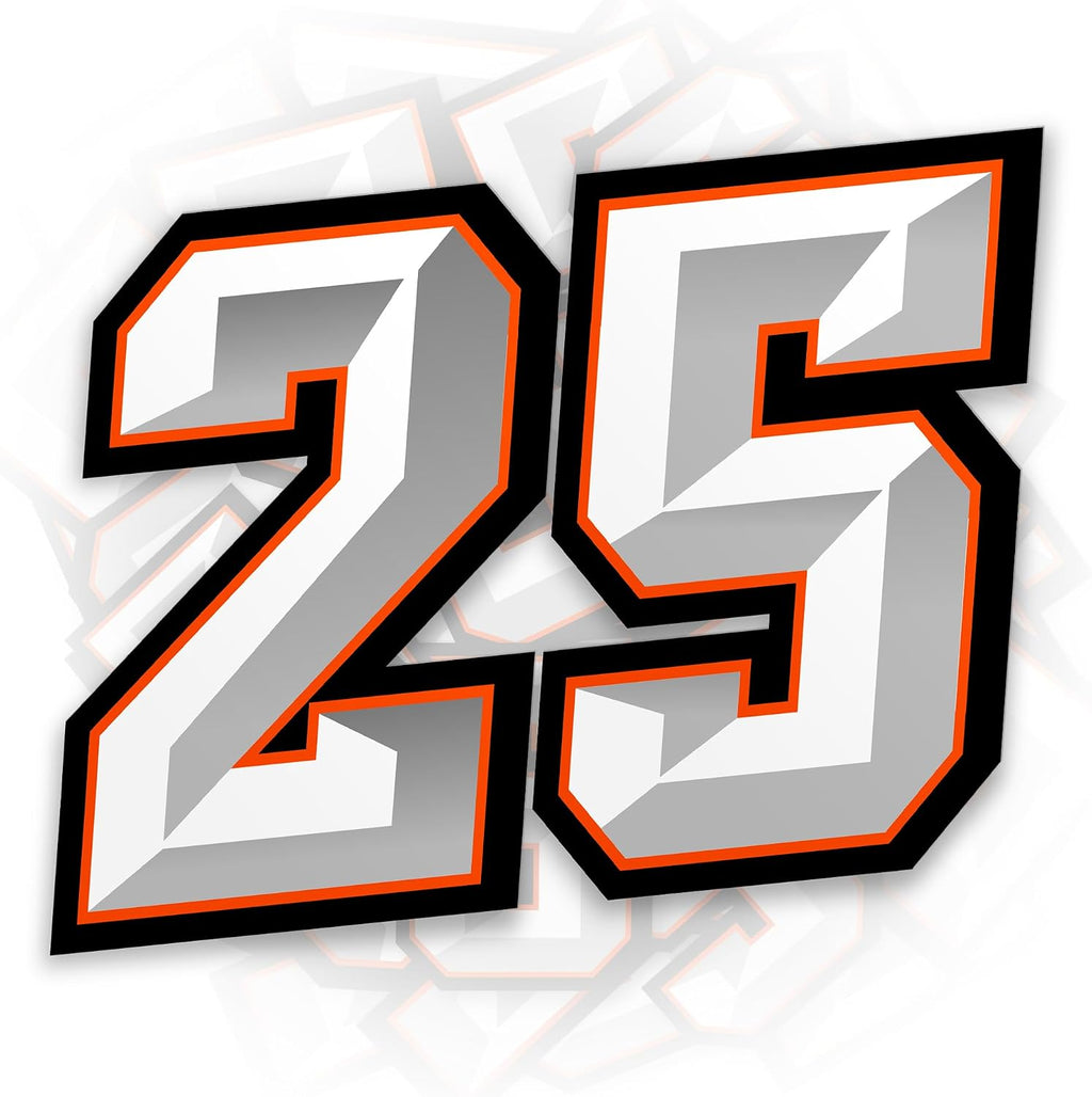 Custom Racing Number Sticker Personalized Race Number for Car Decal | Waterproof, Die-Cut Vinyl, For Dirt Bike Plate BMX Car Truck Motorcycle Bike Motors RC