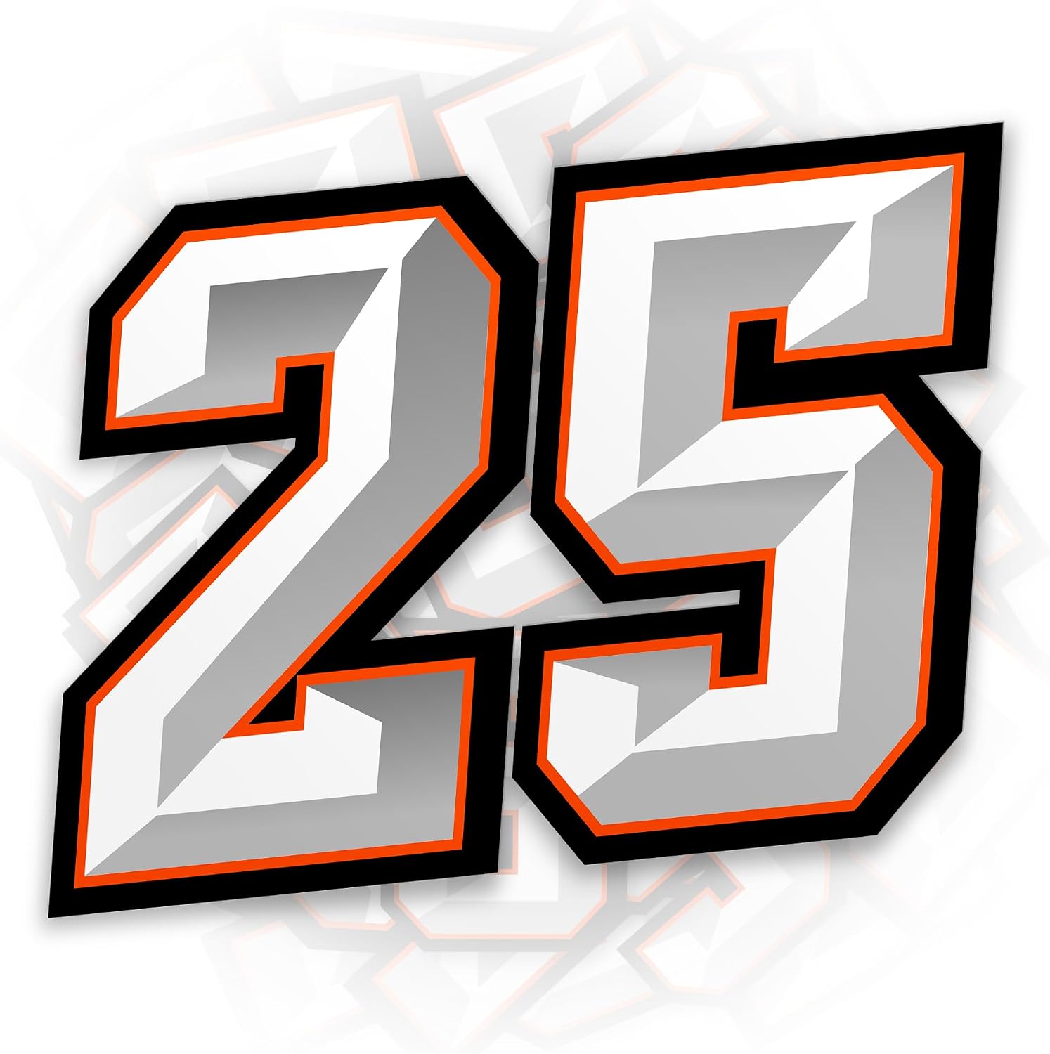 Custom Racing Number Sticker Personalized Race Number for Car Decal | Waterproof, Die-Cut Vinyl, For Dirt Bike Plate BMX Car Truck Motorcycle Bike Motors RC