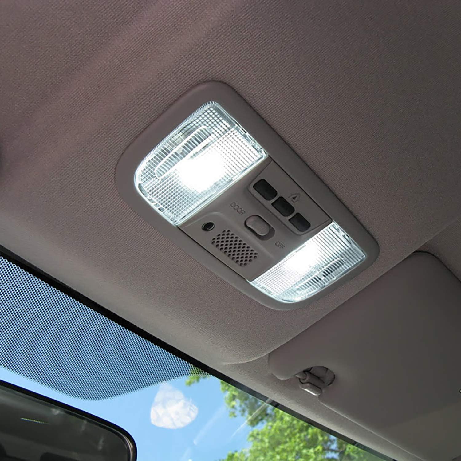 HERCOO 924-798 Dome Lamp Switch Roof Map Light LED Bulbs for 34404-SDA-A21 34404-SDA-A22D3 Compatible with Honda CR-V Odyssey Accord Pilot Ridgeline Dodge Ram 1500