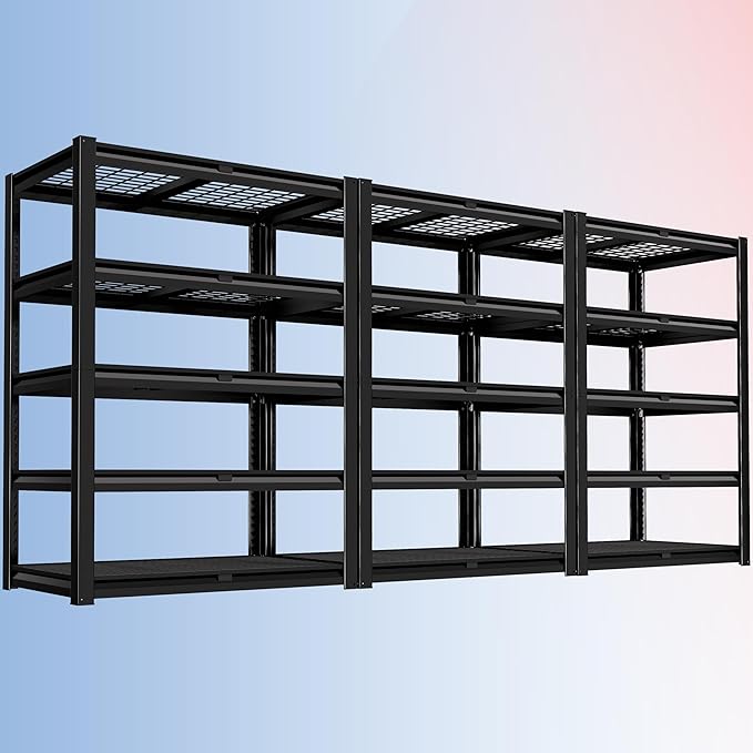 PrimeZone Heavy Duty Garage Shelving 5 Tier Heavy Duty Storage Shelves by PrimeZone