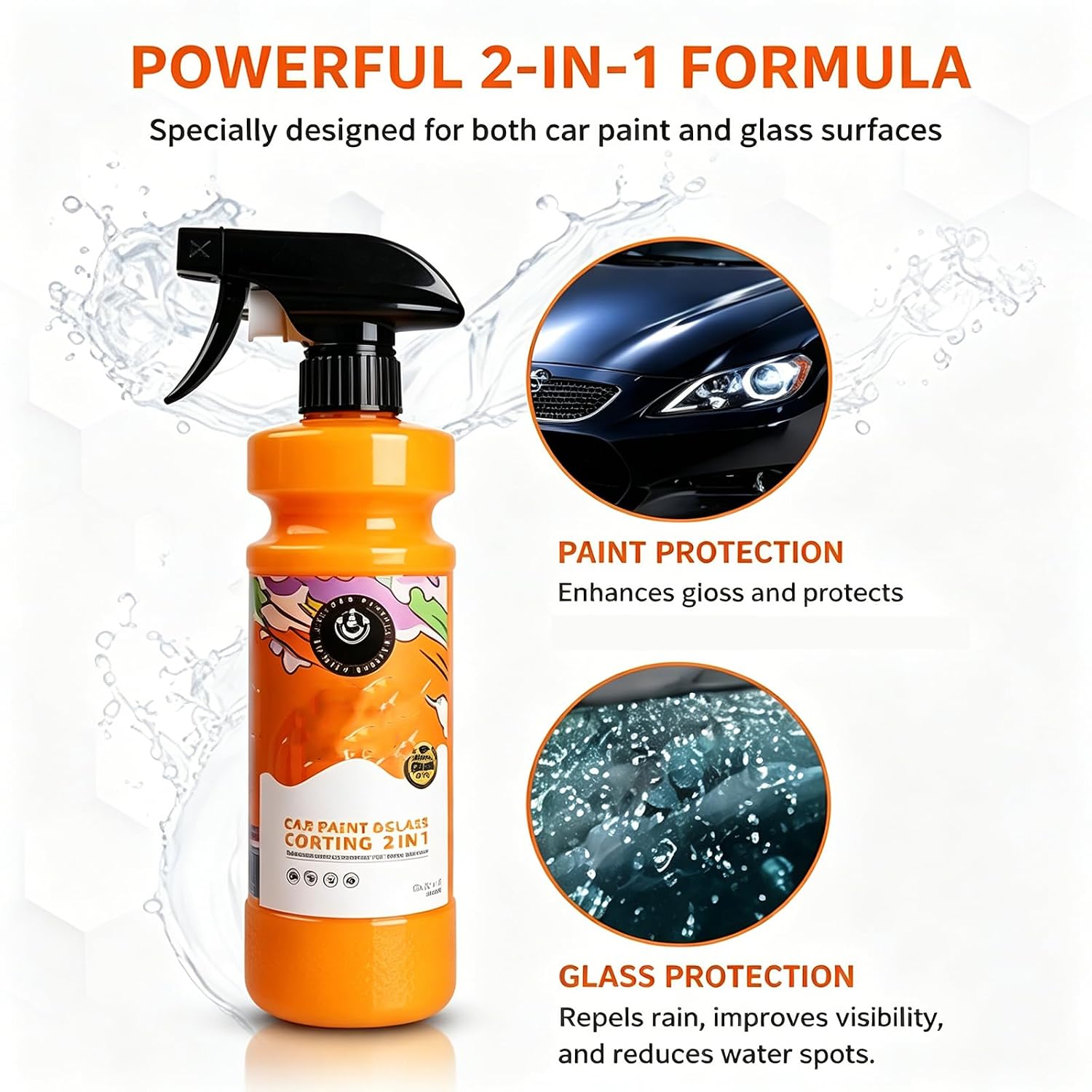 Nano Coating Spray for Cars & Glass,Quick Car Wax Car Paint Waxing CarPaint Polishing (1pcs)