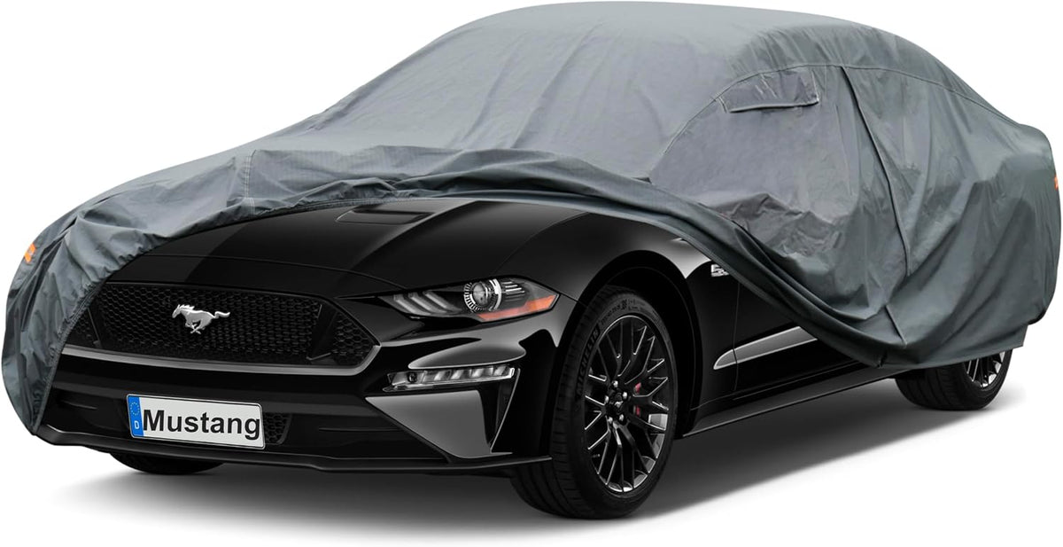 Premium Car Cover Custom Fit Ford Mustang, 16 Layers Heavy Duty Car Cover