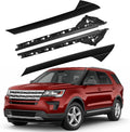 HYR A-Pillar Windshield Trim Molding Set Fit for Ford Explorer 2011-2019, Driver Left & Passenger Right Side, Outer & Inner, 926-450 926-451 BB5Z7803145AA BB5Z7803144AA BB5Z7803137AA BB5Z7803136AA