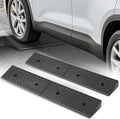 Auto Dynasty Rubber Curb Ramps, 2" Lift Height Curbside Driveway Ramp, 4410 LBS/2T Capacity Sidewalk Curb Ramp for Cars Trucks Bikes Motorcycles Wheelchairs, 2 Pack