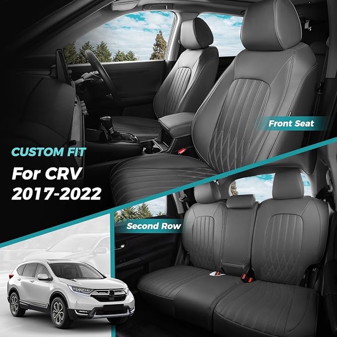 Seat Covers for Honda CRV 2017-2022 EX/EXL/LX/Sport/Touring/Special Edition - Image 2