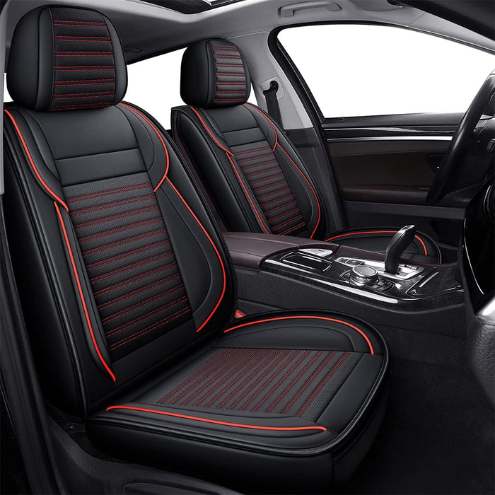 LINGVIDO Car Seat Covers, Breathable and Waterproof Faux Leather Automotive