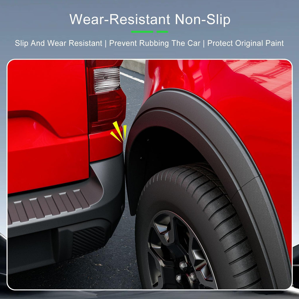 xipoqix Three-section Fender Flares Compatible with 2022-2025 Ford Maverick 12PCS Wheel Brow PP Wheel Trim Strips Replacement for 2022-2025 Ford Maverick Accessories