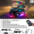 Roykaw Golf Cart Underglow LED Strip Lights Accent Neon Lighting Kit w/Canopy by Roykaw
