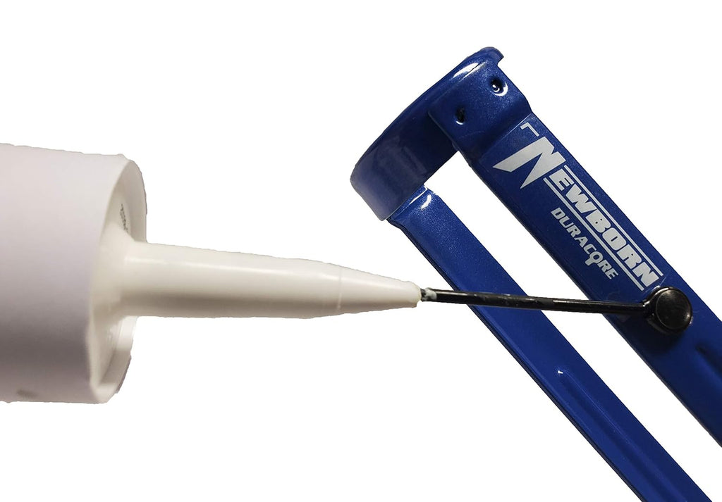 newborn 250 super smooth rod caulking gun, side view