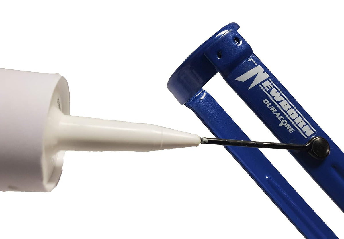 newborn 250 super smooth rod caulking gun, side view