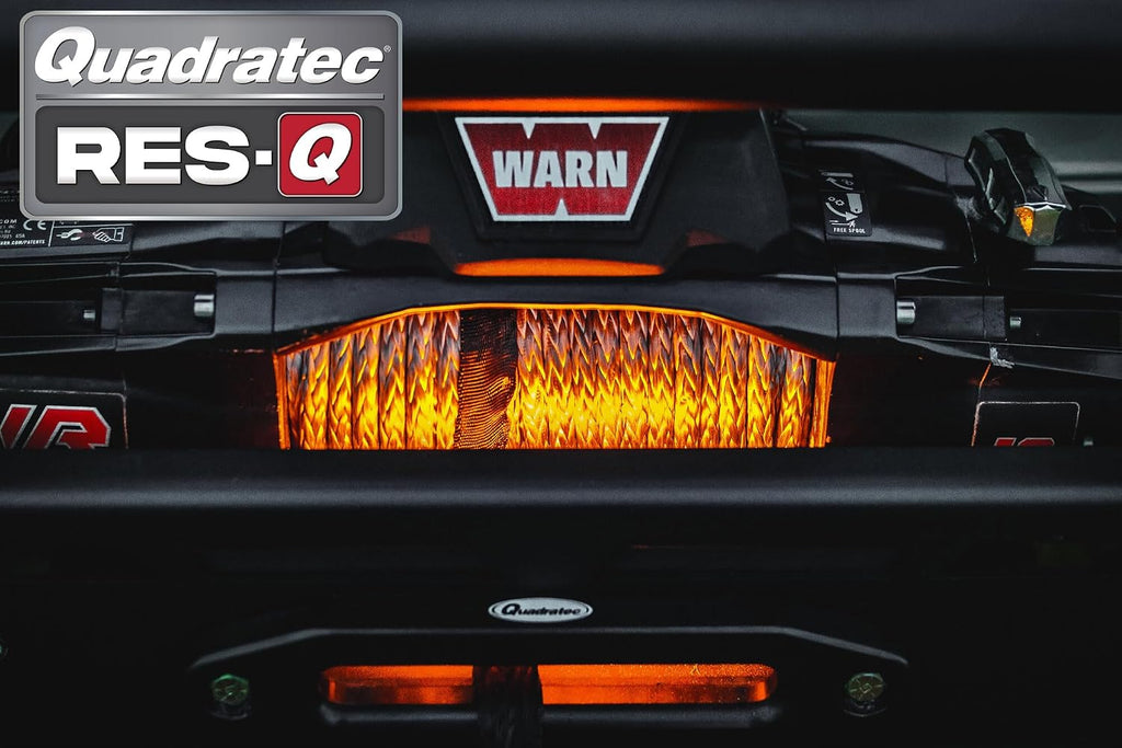 RES-Q Quadratec LED Winch Fairlead Light with Wireless Remote - White and Amber LED Winch Drum Light for Roller and Hawse Fairleads with Sealed Wiring Harness