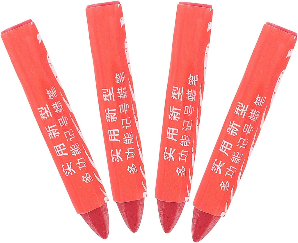 4pcs Tire Paint Marker Pens for Car Tire Lettering and Plastic Lumber Marking Waterproof Wax Crayons with Portable Design for Repair Position Marking