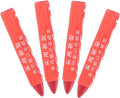 4pcs Tire Paint Marker Pens for Car Tire Lettering and Plastic Lumber Marking Waterproof Wax Crayons with Portable Design for Repair Position Marking