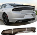 Tail Light Covers Guards Fit for Dodge Charger GT SRT SXT SE R/T Scat Pack 2015-2024, Smoked Black Rear Light Protective Cover Guards Trim Set Exterior Accessories