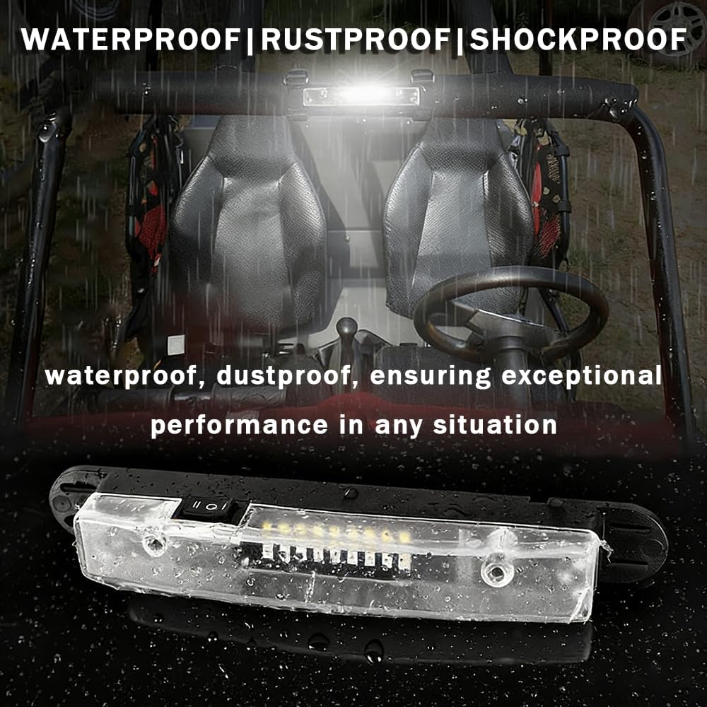 UTV Roll Bar Light for Honda Talon 1000 2022-2025, Waterproof Interior Dome Light for Roll Cage, Magnetic & Strap Mount LED Light Bar for Off Road Side by Side