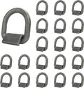 Grandroad auto 20 Pack Weld-On Forged D Ring, Heavy Duty 1/2" D-Ring Trailer Tie Down Anchor with MBS:12,000 lbs for Trailer, Truck Cargo, RV, ATV Tiedowns, Farm Applications and More.