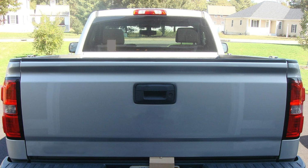 ECOTRIC Tailgate Molding Cap Cover Trim Compatible with 2014-2019 Chevy Chevrolet Silverado GMC Sierra 1500 2500HD 3500HD Replacement for 22763062 GM1904110 Top Protector Molding (3Pcs)