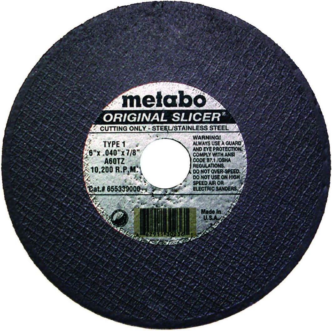 6 inch x .040 metabo abrasive cutoff wheel, main product view