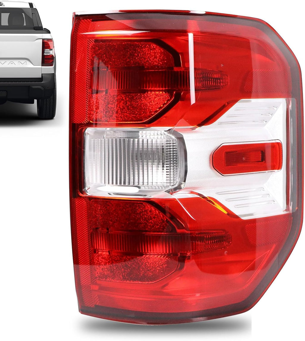 Tail Light Assembly Compatible With 2022-2024 Ford Maverick XL XLT Right Passenger Side Replace NZ6Z-13404-C Halogen