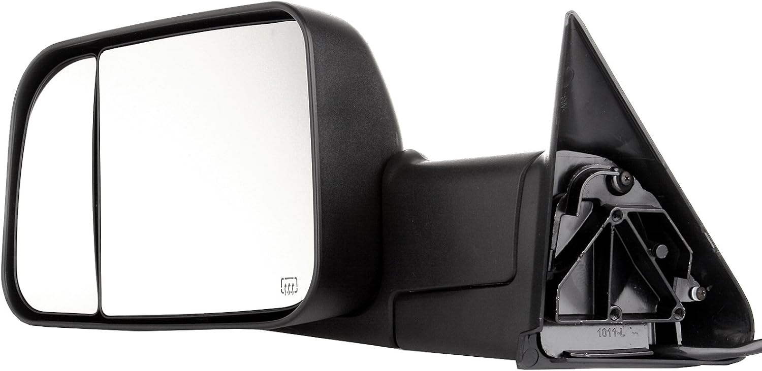 A Pair Heated Towing Mirrors Fits 1998-2001 for Dodge for Ram 1500 for Ram 2500 for Ram 3500 Truck, Power Adjusted View Mirror