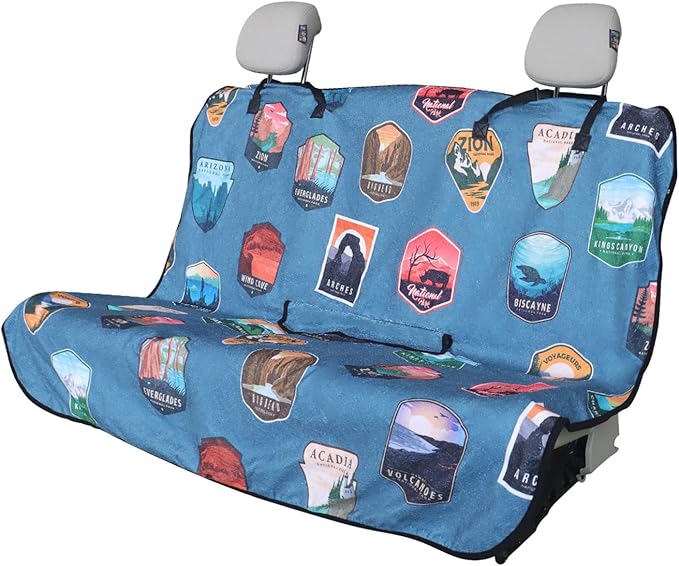 Back Seat Cover for Car Trucks Van SUV, Waterproof Rear Bench Towel Seat Covers by LoyaGour