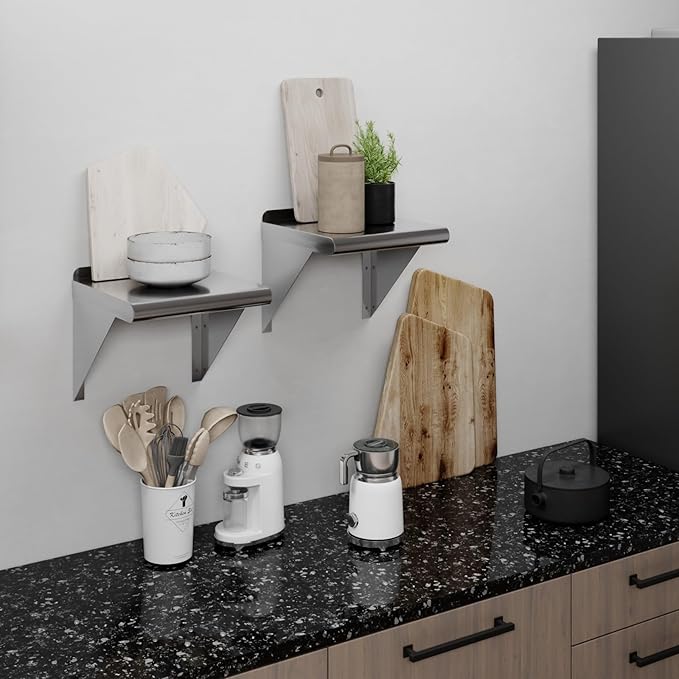 AmGood 12 in. x 12 in. Stainless Steel Wal Mount Shelf. Commercial/Home. Kitchen - Image 7