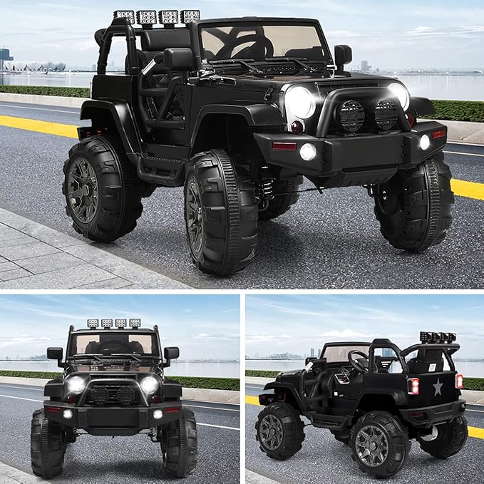 Costzon Ride On Car, 12V Battery Powered Electric Ride On Truck w/Parental - Image 9
