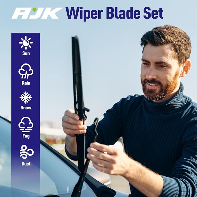 AJK Wiper Blades for Jeep Grand Cherokee 2005 2006 2007 2008 2009 2010 - Image 7