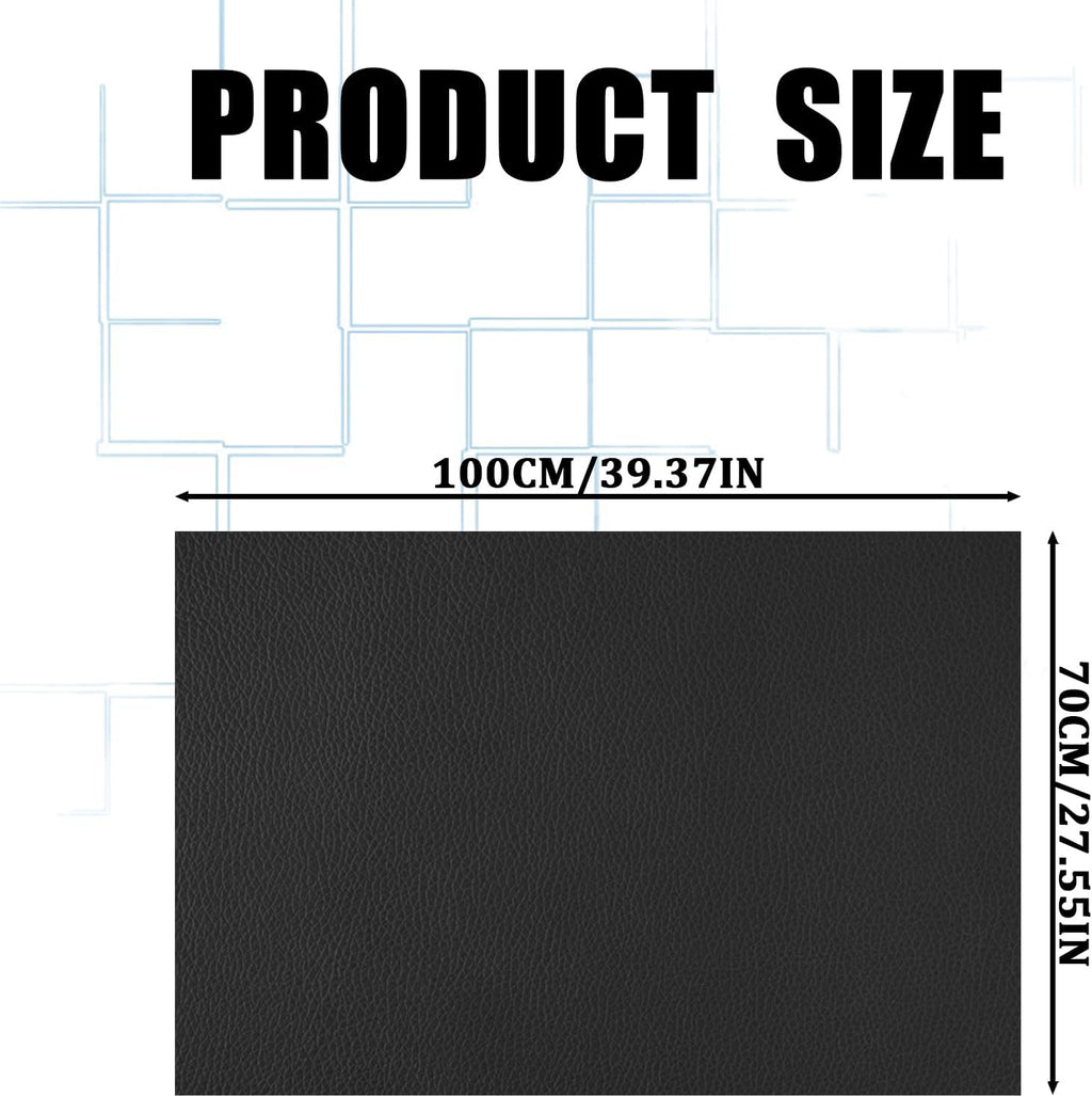 Motorcycle Seat Cover, 39.37" x 27.56" Flexible Replacement Seat Protector, Waterproof Sun-resistant Anti-slip PU Leather Seat Cover, Universal for Motorcycle Scooter ATV Electric Vehicle (Black)