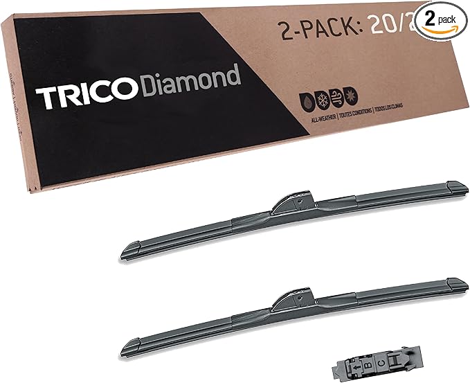 TRICO Diamond 20" + 20" Premium Automotive Replacement Windshield Wiper Blades by Trico