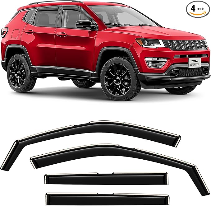 Voron Glass in-Channel Extra Durable Rain Guards by VoronGlass-highqualityautoaccessories
